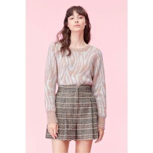 Rebecca Taylor Tiger Stripe Wool Blend Sweater